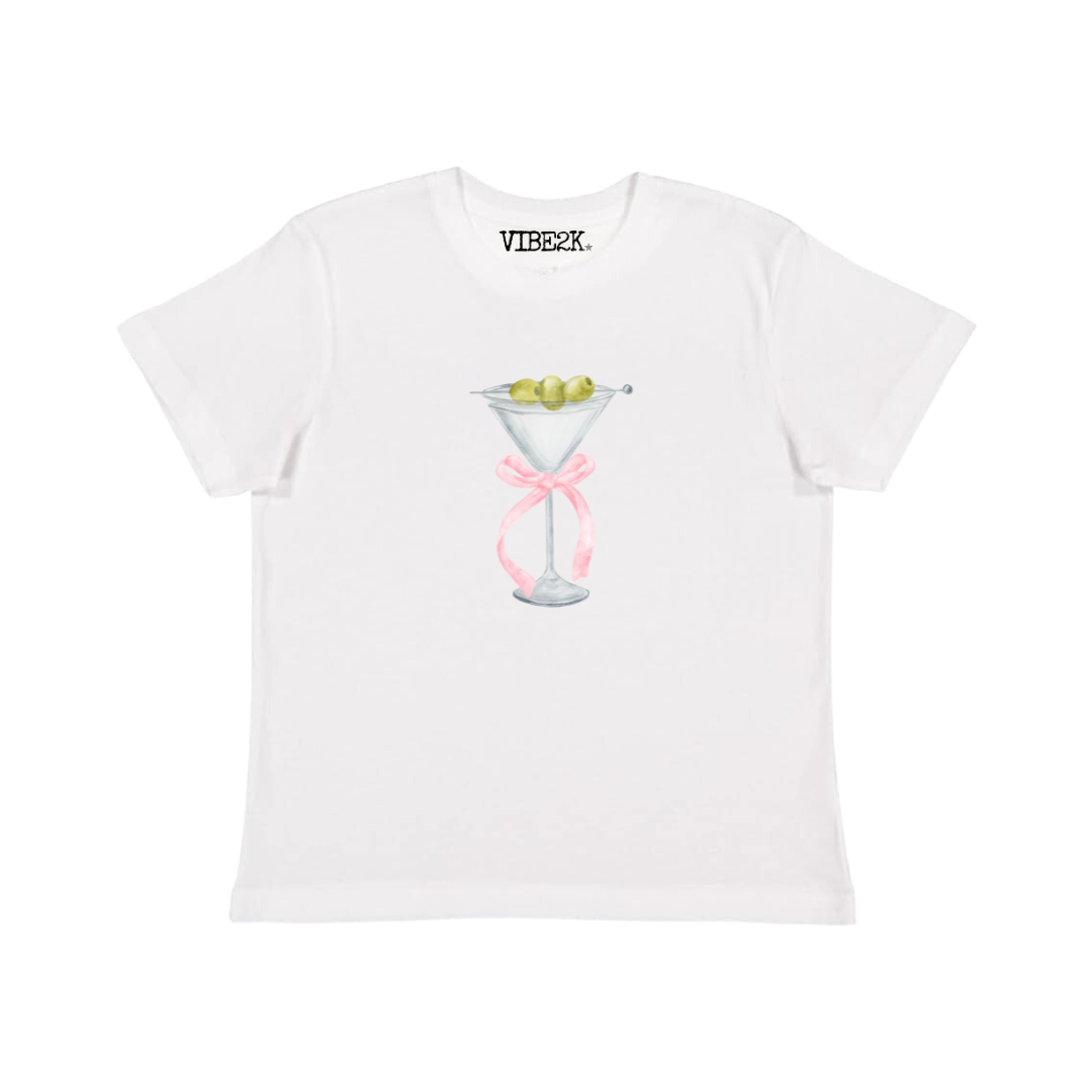 Martini Bow Baby Tee