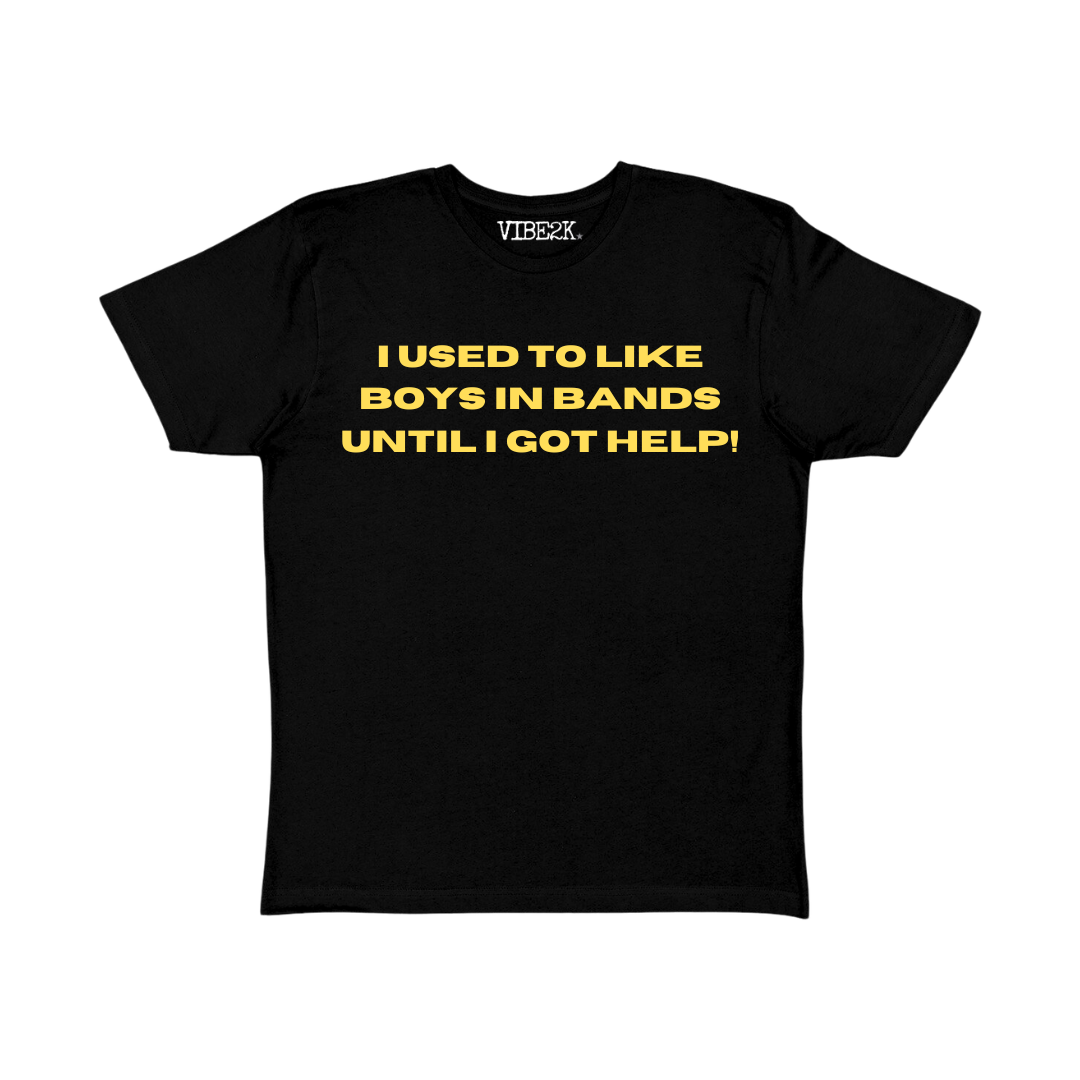 I Used To Like Boys In Bands Until I Got Help Baby Tee