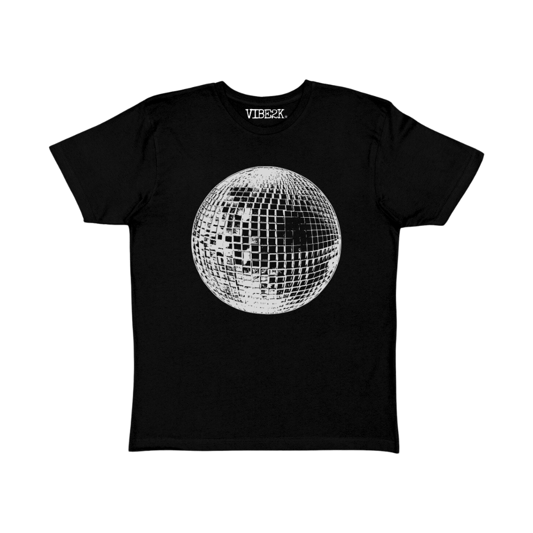 Disco Ball Black Baby Tee