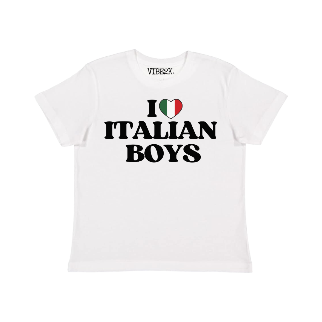 I Love Italian Boys Baby Tee