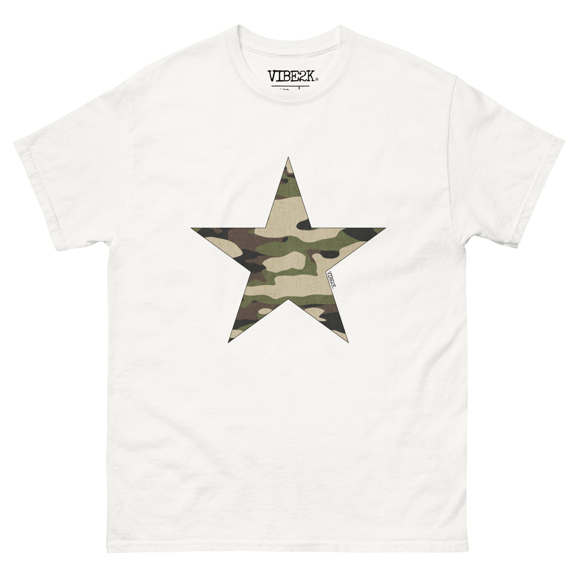 Camo Print Star Classic Tee