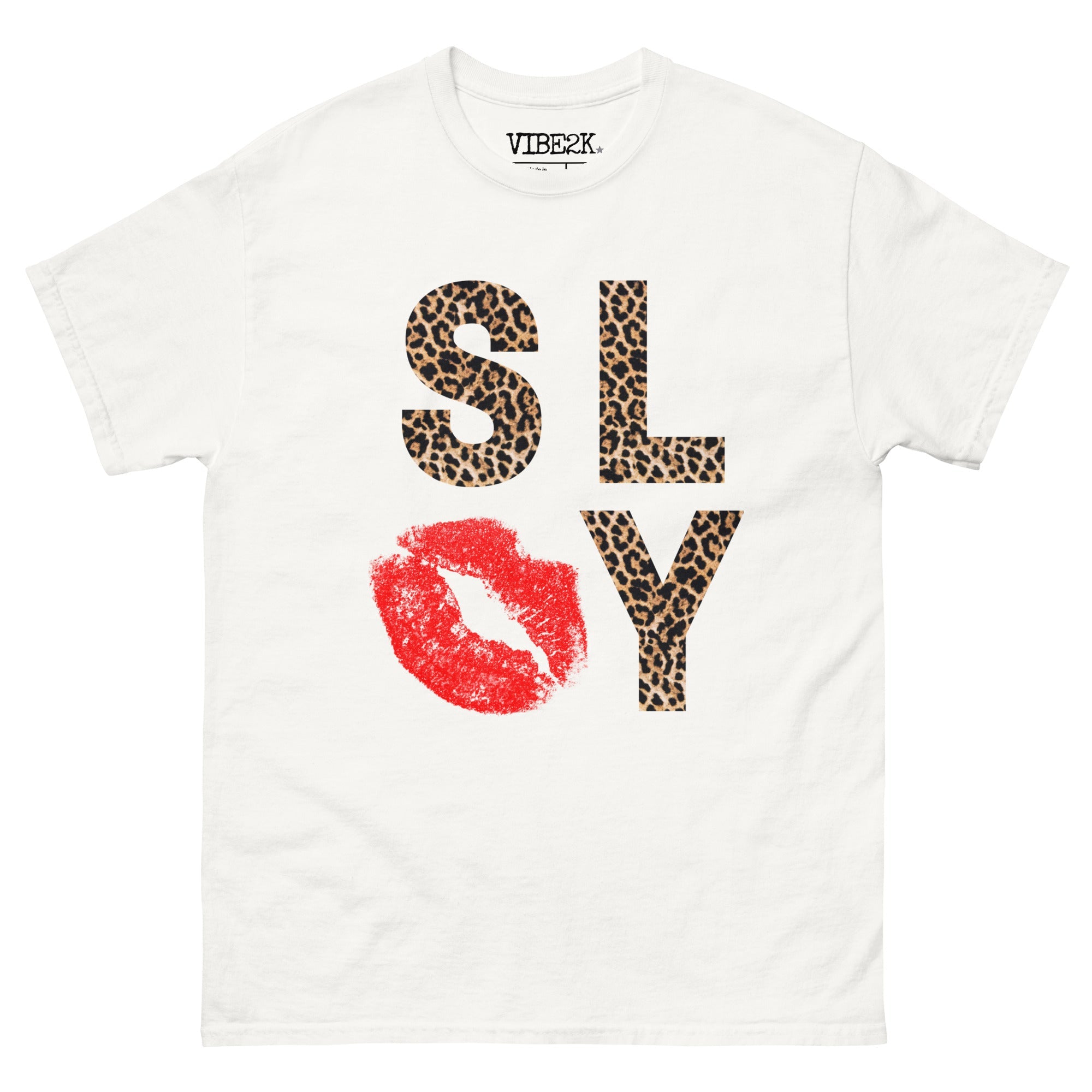 Slay Leopard Kiss Classic Tee