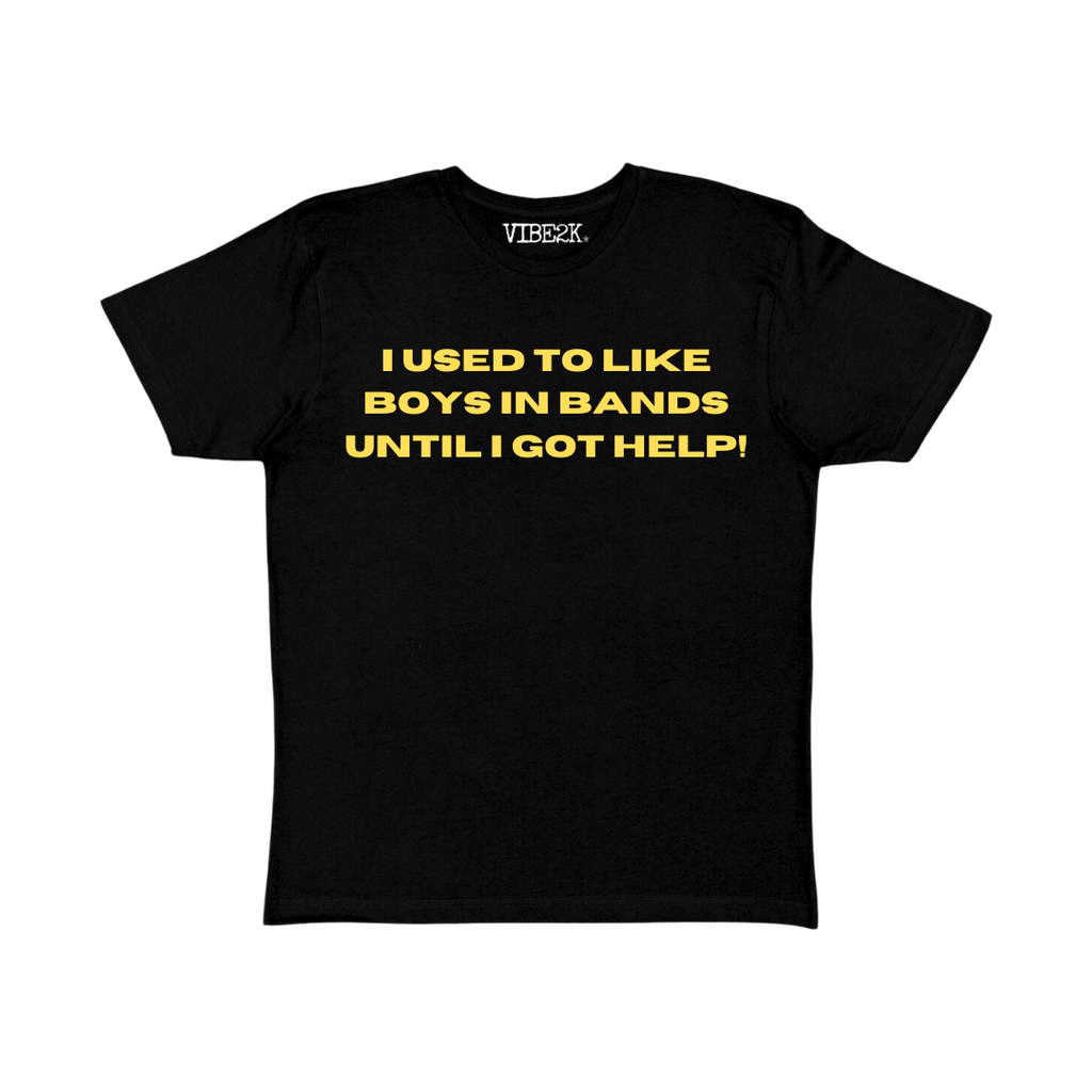 I Used To Like Boys In Bands Until I Got Help Baby Tee